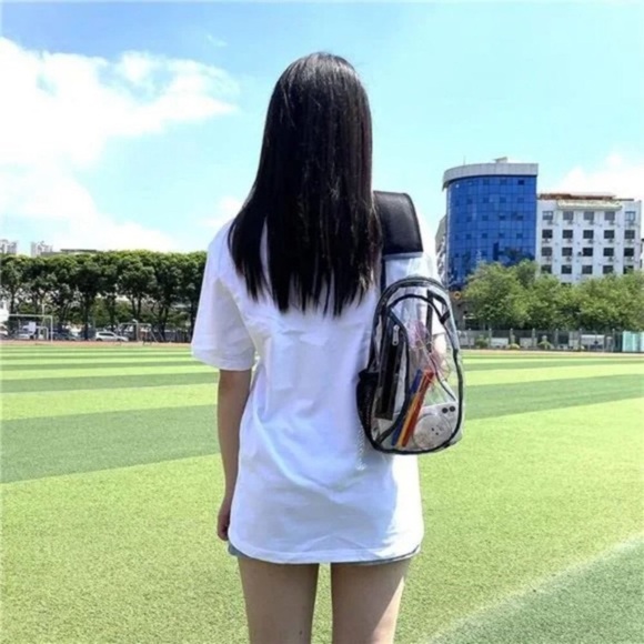 New Clear Sling Bag, Stadium Approved Small PVC Crossbody Backpack - Picture 2 of 7